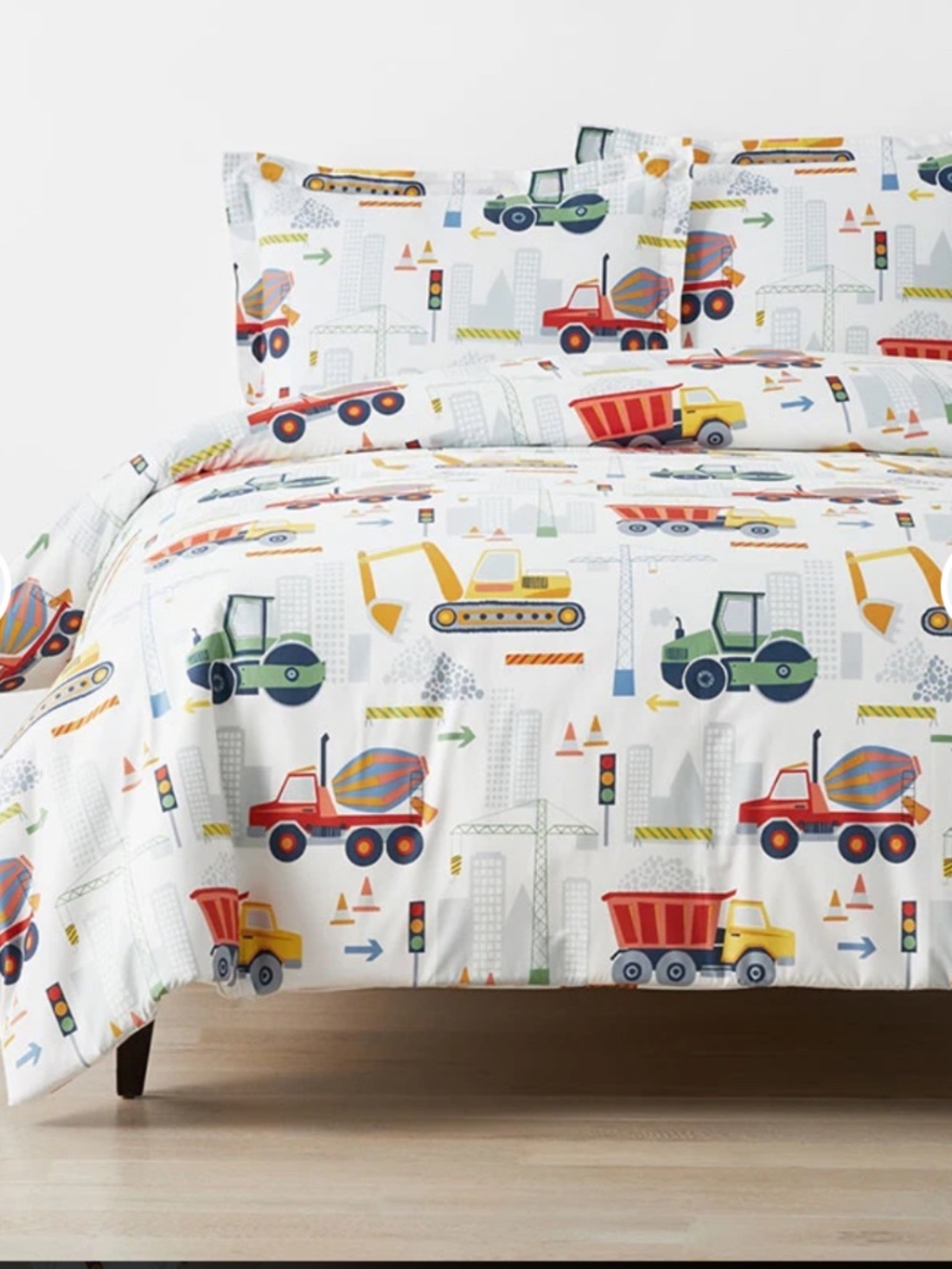 Company Store Construction Trucks Duvet Cover and pillowcases